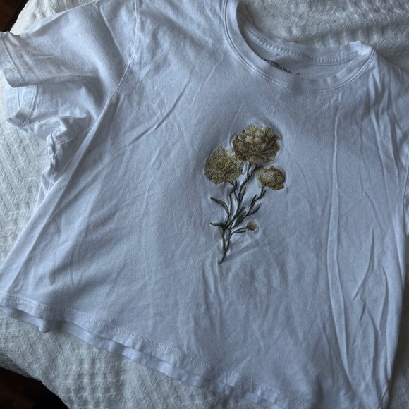 abercrombie embroidered flower shirt - Picture 1 of 2
